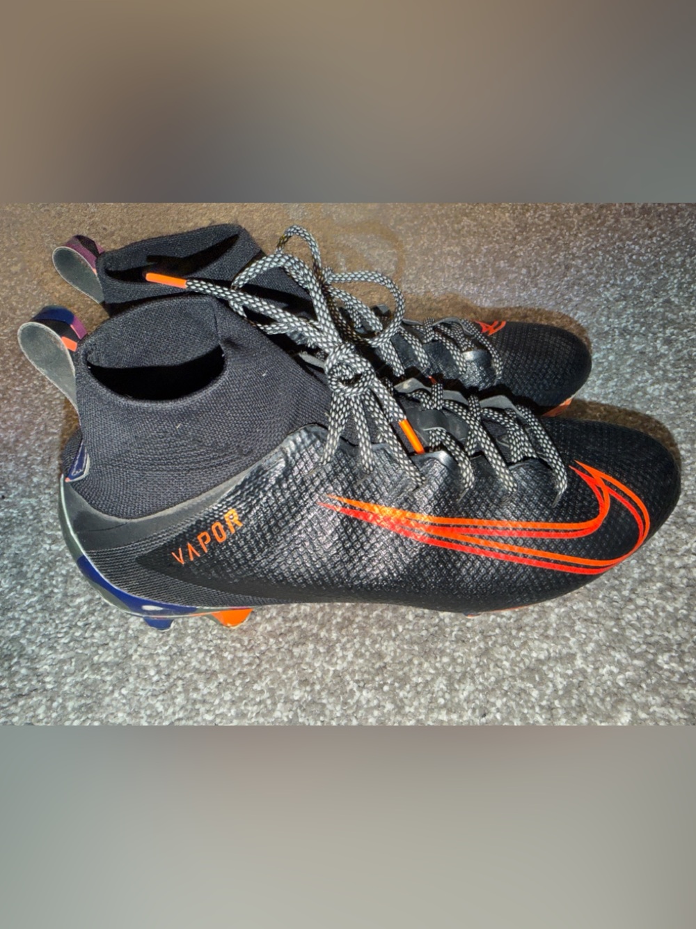 Nike Men's Black Camo Vapor Untouchable 3 Soccer Cleats size 10.5